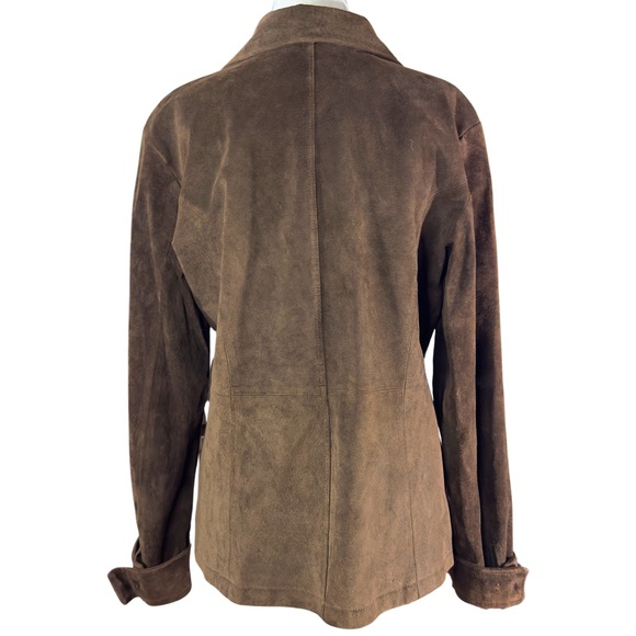 VINTAGE* B.T. LIMITED 100% Leather Button-Down Jacket - Picture 3 of 8